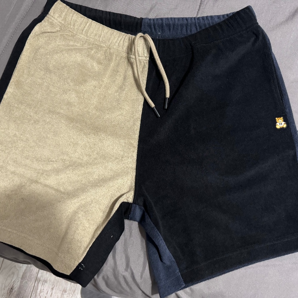 Teddy Fresh Color Block shorts Terry shorts